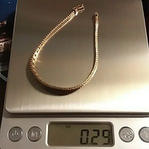 14K Tri-colored bracelet 6-1/2"